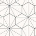 Seabrook Designs Hedron Geometric Ebony &amp; Eggshell Wallpaper thumbnail image 1 of 4
