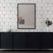 Seabrook Designs Hedron Geometric Ebony &amp; Eggshell Wallpaper thumbnail image 3 of 4