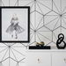 Seabrook Designs Hedron Geometric Ebony &amp; Eggshell Wallpaper thumbnail image 4 of 4