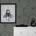 Seabrook Designs Hedron Geometric Pavestone &amp; Ebony Wallpaper thumbnail image 4 of 4