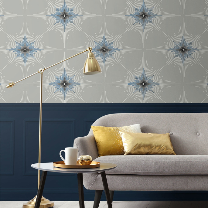 Seabrook Designs North Star Argos Grey Wallpaper image 2 of 3