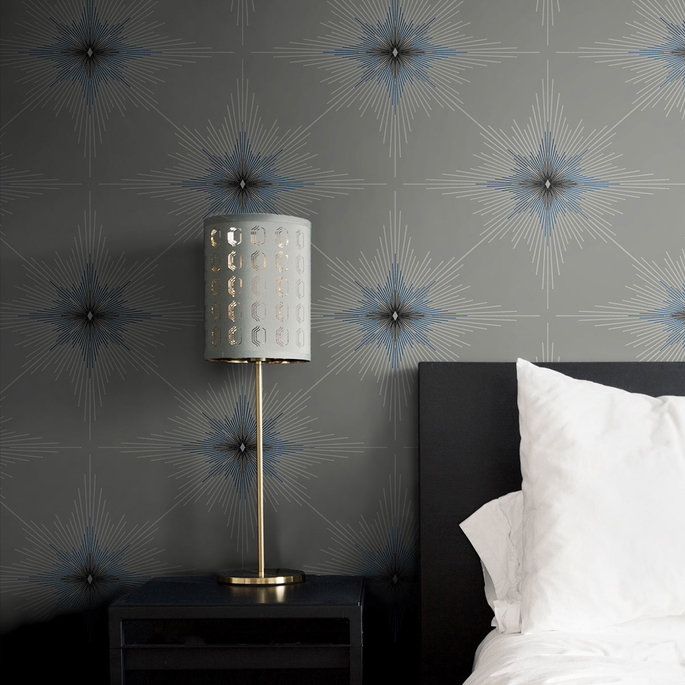 Seabrook Designs North Star Argos Grey Wallpaper image 3 of 3