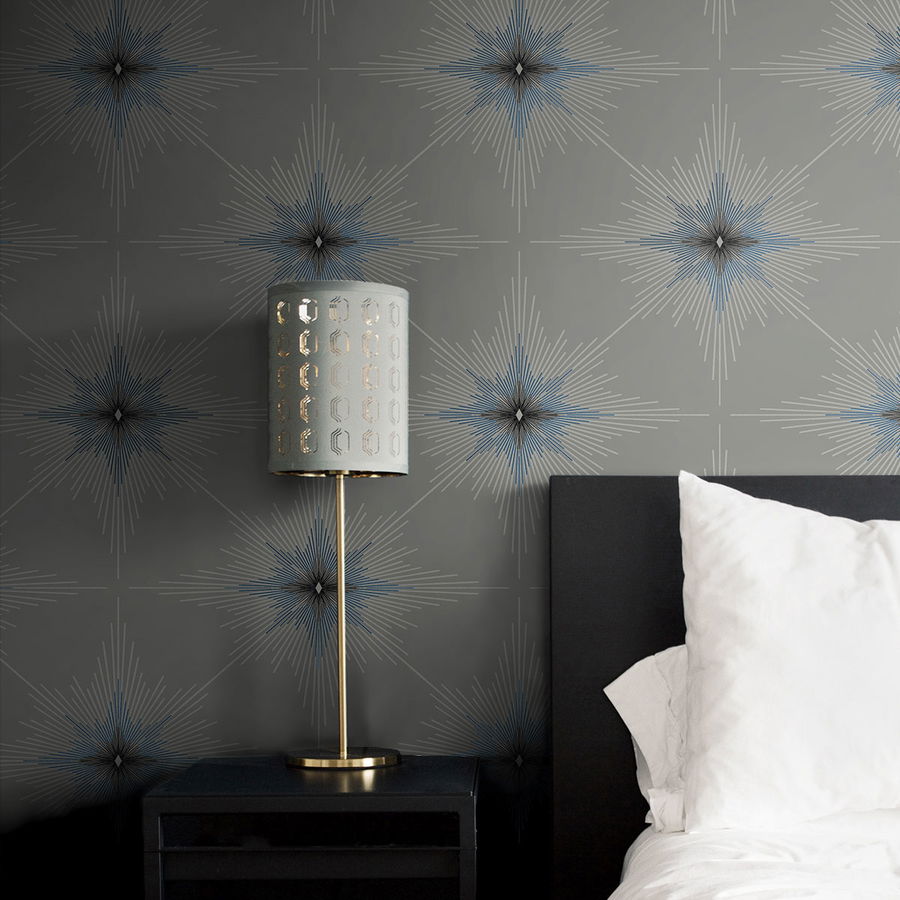 Seabrook Designs North Star Argos Grey Wallpaper OnlineFabricStore