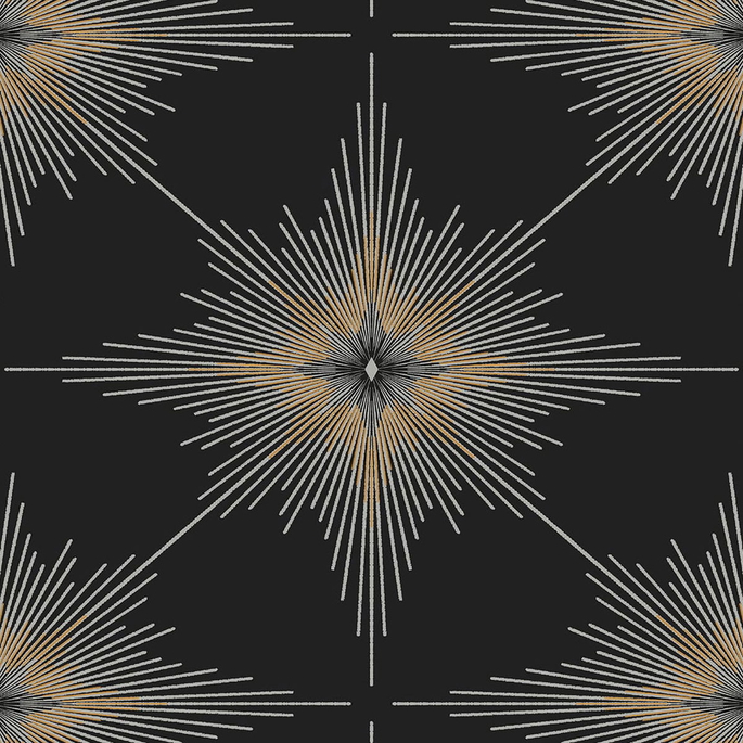 Seabrook Designs North Star Ebony Wallpaper image 1 of 3