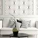 Seabrook Designs Diamond Vector Ebony &amp; Eggshell Wallpaper thumbnail image 2 of 3