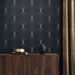 Seabrook Designs Diamond Vector Navy Blue &amp; Metallic Gold Wallpaper thumbnail image 2 of 3