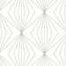 Seabrook Designs Diamond Vector Metallic Silver & Eggshell Wallpaper