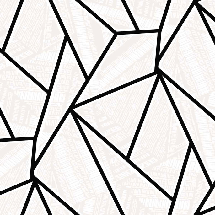 Seabrook Designs Metro Vector Ebony &amp; Morning Fog Wallpaper image 1 of 4