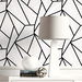 Seabrook Designs Metro Vector Ebony &amp; Morning Fog Wallpaper thumbnail image 4 of 4