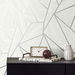 Seabrook Designs Metro Vector Metallic Silver &amp; Morning Fog Wallpaper thumbnail image 3 of 4