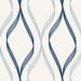 Seabrook Designs Wave Ogee Celtic Blue & Dewdrop Wallpaper