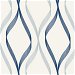 Seabrook Designs Wave Ogee Celtic Blue &amp; Dewdrop Wallpaper thumbnail image 1 of 3