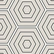 Seabrook Designs Hex Topography Cove Grey & Ebony Wallpaper