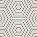 Seabrook Designs Hex Topography Cove Grey & Ebony Wallpaper