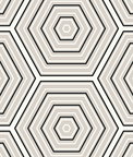 Seabrook Designs Hex Topography Cove Grey & Ebony Wallpaper