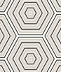 Seabrook Designs Hex Topography Cove Grey & Ebony Wallpaper