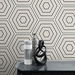 Seabrook Designs Hex Topography Cove Grey &amp; Ebony Wallpaper thumbnail image 3 of 4