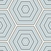 Seabrook Designs Hex Topography Sky Blue & Argos Grey Wallpaper
