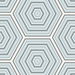 Seabrook Designs Hex Topography Sky Blue &amp; Argos Grey Wallpaper thumbnail image 1 of 3