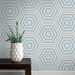 Seabrook Designs Hex Topography Sky Blue &amp; Argos Grey Wallpaper thumbnail image 3 of 3