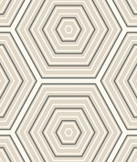 Seabrook Designs Hex Topography Lunar Rock & Argos Grey Wallpaper