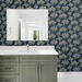 Seabrook Designs Floral Vine Blue Jay &amp; Sage Wallpaper thumbnail image 3 of 3