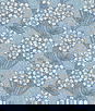 Seabrook Designs Floral Vine Sky Blue Wallpaper
