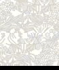 Seabrook Designs Floral Hydrangea Pale Oak & Pearl Wallpaper