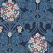 Seabrook Designs Floral Hydrangea Naval Blue & Raspberry Wallpaper
