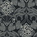 Seabrook Designs Floral Hydrangea Ebony & Charcoal Wallpaper