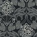 Seabrook Designs Floral Hydrangea Ebony &amp; Charcoal Wallpaper thumbnail image 1 of 4