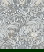 Seabrook Designs Bird Scroll Argos Grey & Linen Wallpaper