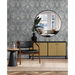 Seabrook Designs Bird Scroll Argos Grey &amp; Linen Wallpaper thumbnail image 3 of 4
