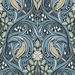 Seabrook Designs Bird Scroll Navy &amp; Beige Wallpaper thumbnail image 1 of 3