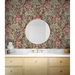 Seabrook Designs Acanthus Garden Deep Mauve &amp; Aegean Blue Wallpaper thumbnail image 2 of 4