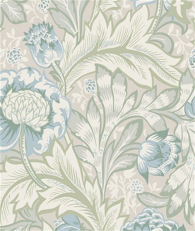 Seabrook Designs Acanthus Garden Powder Blue & Green Mist Wallpaper