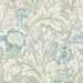 Seabrook Designs Acanthus Garden Powder Blue &amp; Green Mist Wallpaper thumbnail image 1 of 3