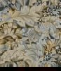 Seabrook Designs Acanthus Garden Midnight Blue & Beige Wallpaper