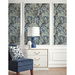 Seabrook Designs Acanthus Garden Bluestone &amp; Golden Wallpaper thumbnail image 3 of 3
