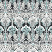 Seabrook Designs Dragonfly Damask Ebony & Aqua Wallpaper