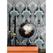 Seabrook Designs Dragonfly Damask Ebony &amp; Aqua Wallpaper thumbnail image 4 of 4