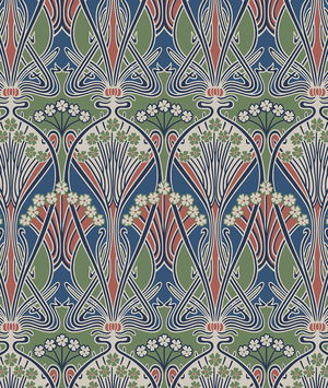 Seabrook Designs Dragonfly Damask Mauve & Sage Wallpaper
