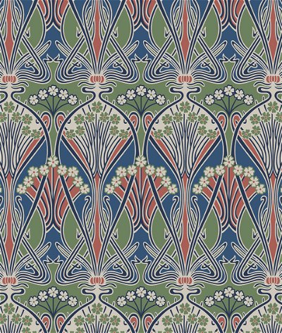 Seabrook Designs Dragonfly Damask Mauve & Sage Wallpaper