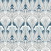 Seabrook Designs Dragonfly Damask Aegean Blue & Dewdrop Wallpaper