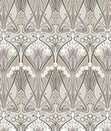 Seabrook Designs Dragonfly Damask Warm Pewter Wallpaper