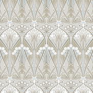 Seabrook Designs Dragonfly Damask Soft Taupe & Blue Mist Wallpaper