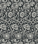 Seabrook Designs Tonal Floral Trail Ebony Wallpaper