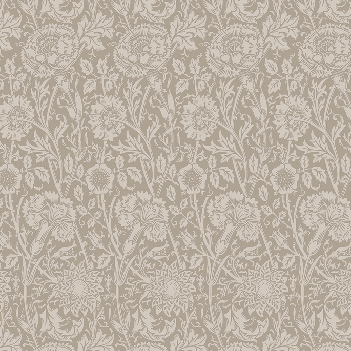 Seabrook Designs Tonal Floral Trail Taupe Wallpaper image 1 of 3