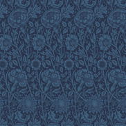 Seabrook Designs Tonal Floral Trail Marine Blue Wallpaper