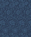 Seabrook Designs Tonal Floral Trail Marine Blue Wallpaper